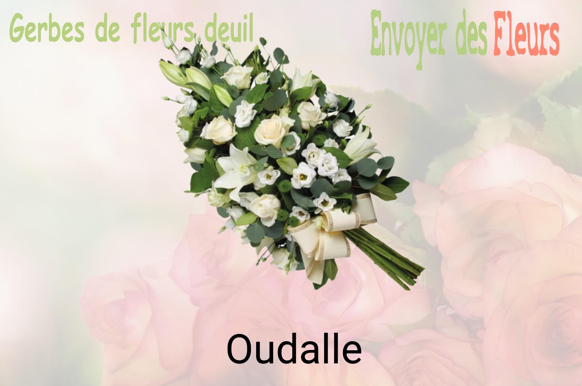 Gerbe de fleurs de deuil livrée à Oudalle
